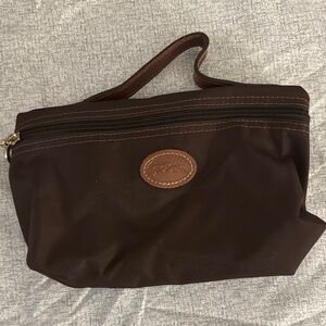 Longchamp Brown Leather Trim Bag